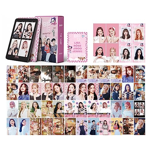 Musolaree 55 stuks Blackpink Lomo Cards fotokaarten BP BPTG The Game 2023 New Album kaarten BP Mini ansichtkaarten Kpop BP fotokaartenset cadeau voor fans meisjes (BPTG)