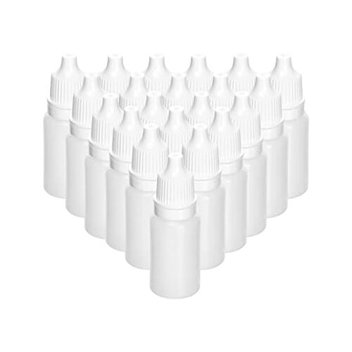 QWORK 150 stks 10 ml plastic druppelflesje, druppelflesje, druppelflesjes voor vloeibare monsters