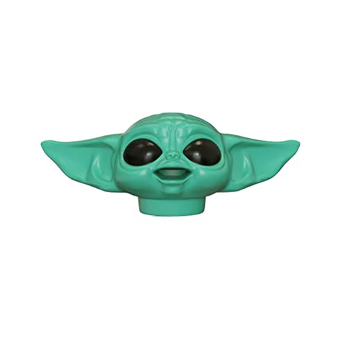 NAHEY Baby Yoda Tandpasta Cap Dispenser voor Kinderen Volwassenen Film Figuur Hoofd Tandpasta Topper Grappige Tandpasta Squeezer Gift voor Film Fans Groen