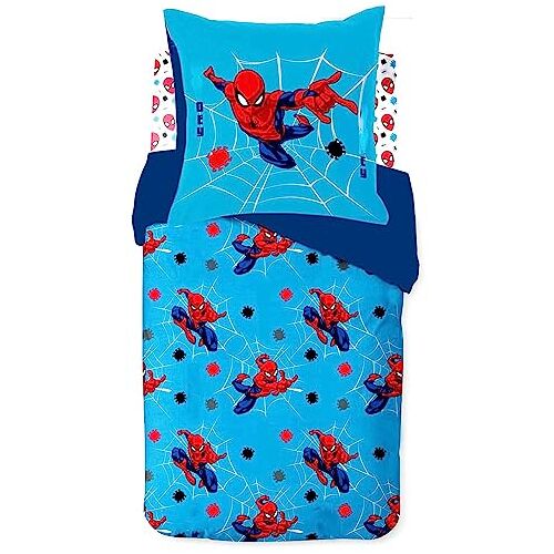 GYORI Beddengoedset 135 x 200 cm + kussen 80 x 80 cm, beddengoed Marel beddengoed voor tieners, kinderbeddengoed, Spidey en zijn supervrienden (A03, 135 x 200 cm + 75 x 50 cm)