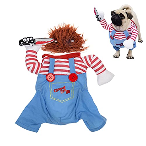 AYEUPZ Halloween kostuums voor honden, hondenkostuum, kerstfeest, rollenspel, verkleedkleding en kostuums voor honden, grappige hondenfeestkostuums