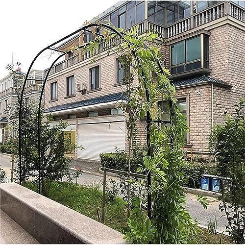 GueTTO Tuinprieel Boog Stalen Frame Weerbestendige Metalen Boog voor Klimplanten, Vrijstaand Trellis Pergola Breedte 1,4 M, 1,8 M, 2 M, 2,4 M, 3 M, Tuin Pergola, Bloemframe, B350 x H220 cm