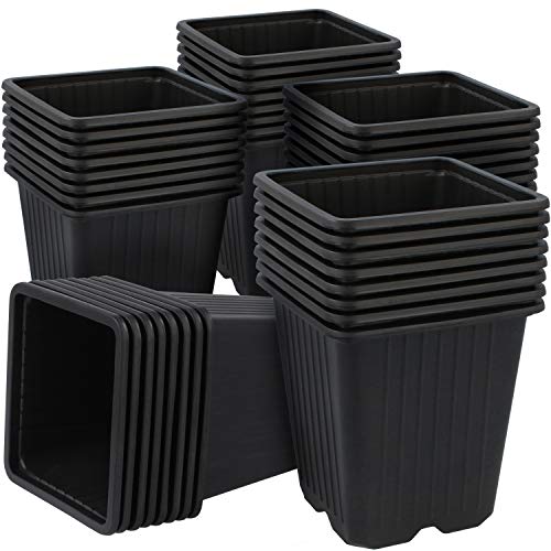 com-four ® 40x kweekpotten voor planten plantpotten om te groeien bloempot voor plantenteelt (40 stuks kweekpot 9,5x10cm)