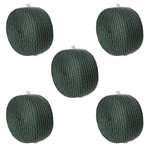 Novatool 5 x vogelnetten, 8 x 8 m, groen, 10 x 10 mm, vogelbeschermingsnetten, gevleugelnet, aardbeiennet, tuinnet, gazonnet