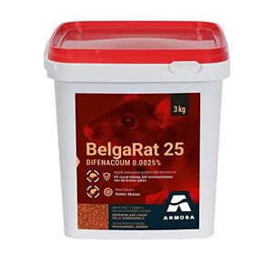 Arborix Belgarat 25 (granen tarwe) 3 kg Zeer krachtige ratten bestrijding voor binnen en buiten