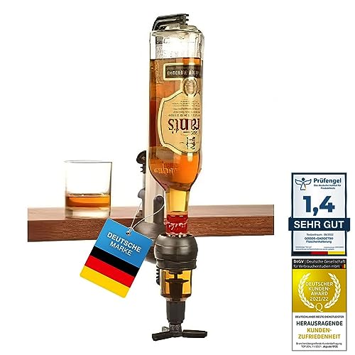 GOODS+GADGETS Bar Butler voor sterke drank Flessenhouder voor dranken 2cl Doser Drank Dispenser Bar Flessenhouder Portioneren Dranken Drank Portioneerder (1-fles houder)