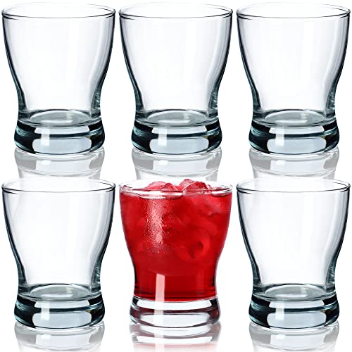 KADAX Waterglazen, set van 6, drinkglazen, sapglazen van glas, robuuste glazen voor water, sap, tuin, feest, drink, bier, universele glazen, cocktailglazen, drankglazen (Dina, 300 ml)