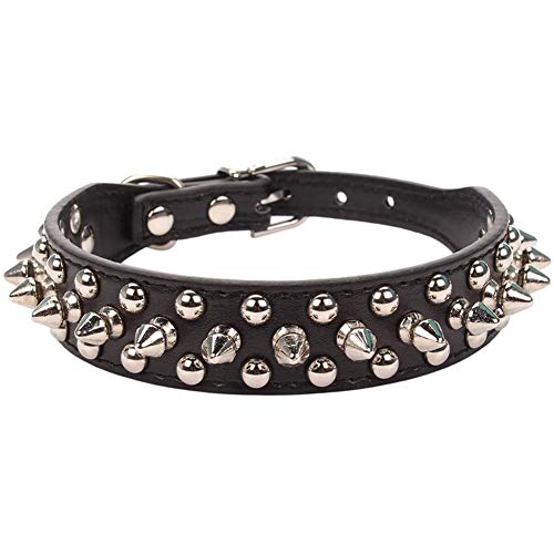 ETOPARS Strass halsbanden, Hond Sparkly Crystal PU Lederen Halsband, Bling Zacht Gevoerde PU Lederen Halsbanden voor Huisdieren