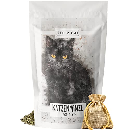 KLUIZ CAT XXXL Catnip kattenkruid gedroogd met navulbaar zakje I Catnip kattenkruid uit Frankrijk