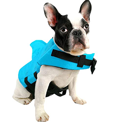 huihuijia Zwemvest Voor Honden Hond Reddingsvesten Hond Floatation Jas Huisdier Reddingsvesten Hond Jassen Voor Kleine Honden Waterdichte Hond Rain Jacket blue,Medium