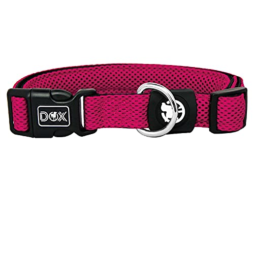 DDOXX Airmesh Hondenhalsband Sterke en Verstelbare Halsbanden Honden L (Roze)