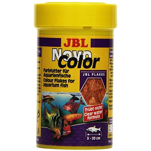 JBL NovoColor 30156 Compleet voer voor kleurrijke aquariumvissen, vlokken 100 ml