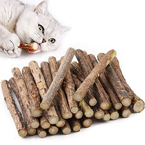 Aidiyapet kattenkruid speelgoed voor binnenkatten interactief, Matatabi sticks voor katten, kattenkruid speelgoed kat speelgoed set tandjes kauw speelgoed