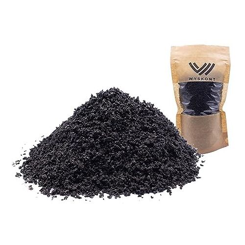 WYSKONT Aquarium grind zwart aquariumzandgrind 2 kg 1-3 mm aquariumgrind aquariumdecoratie bodembodem kwartszand aquariumdecoratie