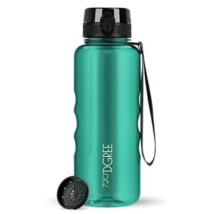 720°DGREE Water Bottle 1.5 Liter "uberBottle" +Fruit-Sieve, crystalClear Waterfles BPA-Free, Lekvrij, Herbruikbaar Grote XL Drinkfles Sportfles voor Gym, Fitness-Studio, Camping, Outdoor, Travel