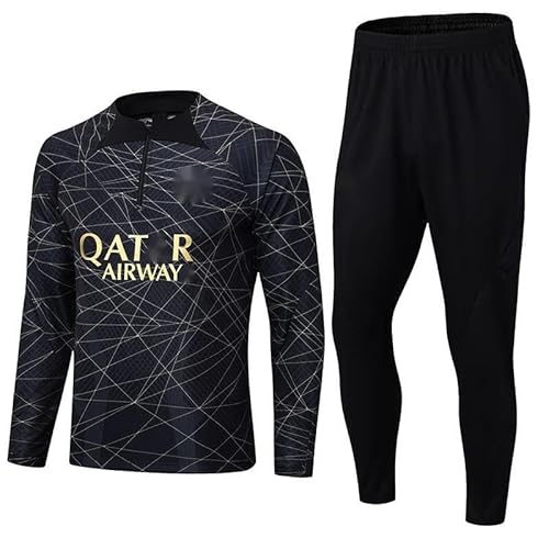 RRGEAR Langarmig Voetbalshirt, Sportbroek Voor Kinderen,voetbal Trainingspak,hardloopkleding,sporttrainingskleding,fitnespak,joggingpak, Sportkleding Voor Kinder/meisjes/jeugd/heren/dames/meisjes (15,KID16)