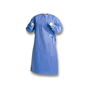 Biotex Niet-steriele beschermende jas van vliesstof, type SMS, waterafstotend, met lange mouwen, Hemelsblauw., XL