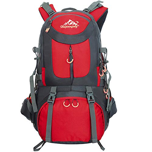 MYMM Rugzak van 50 liter, ideaal voor buitensport, wandelen, trekking, kampeerreizen en bergbeklimmen, waterdichte bergbeklimmerstas, dagrugzakken voor reizen, rugzak