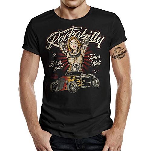 Gasoline Bandit Rockabilly T-Shirt Let The Good Times Roll