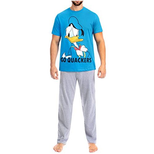 Disney Heren Donald Duck Pyjama's Blauw Small