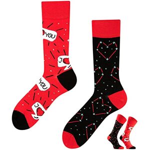 TODO Colours Grappige sokken met motief meerkleurig, kleurrijk, gek, voor levensvreugde, I Love You, 43/46 EU