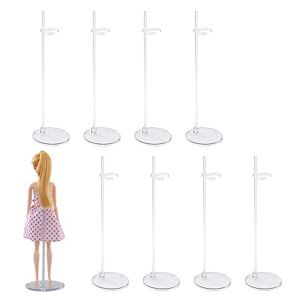 D110130160 8 Stuk Poppenhouder Plastic Poppenstandaard Mannequins Pop Accessoires Action Figure Stand voor Poppenkleertjes Poppenhuis Barbie Teddybeer Mannequin Poppenkleertjes Action Figure Model