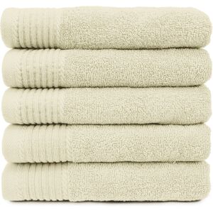 The One Towelling The One Badhanddoek Deluxe 70x140 550 gram Ivory (5 stuks) The One Towelling The One Badhanddoek Deluxe 70x140 550 gram Ivory (5 stuks)
