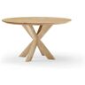 Table du Sud Eikenhouten ronde eettafel XX-poot 10x6 oak