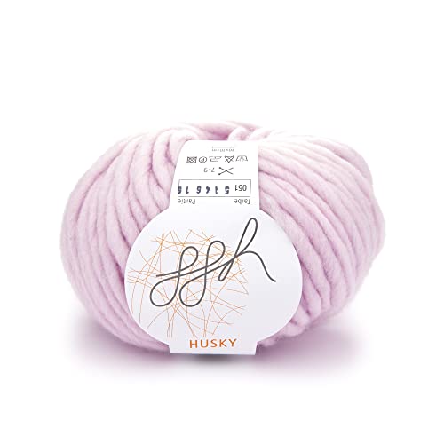 ggh Husky scheerwolmix, 50 g wol voor breien of haken, dikke wol, kleur 051, roze