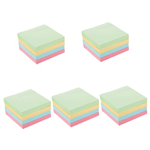 EXCEART 5 Stuks 8 Plaknotities van 3x3 inch klein notitieblok memoblok briefpapier notitieblokken stickers school memoblokken accessoires voor thuis Multifunctioneel notitieboekje plakboek