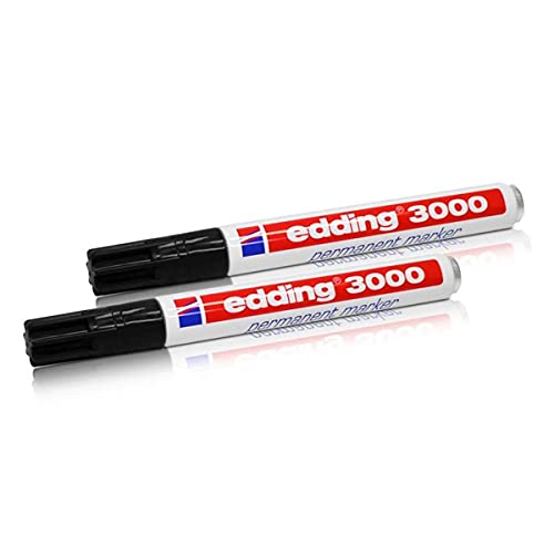 edding 2X 3000 permanente markers zwart 1,5-3 mm