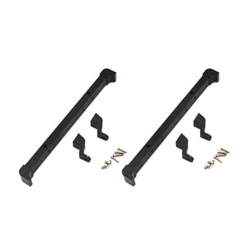 TAMOSH 2 x metalen bumpers voor MN D90 D91 D96 Mn45 Mn90 Mn99S 1/12 reserveonderdelen Rc auto upgrade reserveonderdelen, zwart