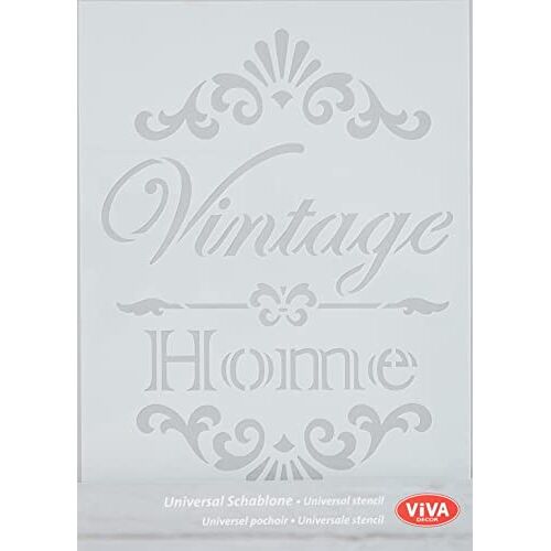 Viva Decor Vintage Home sjabloon, A4, wit