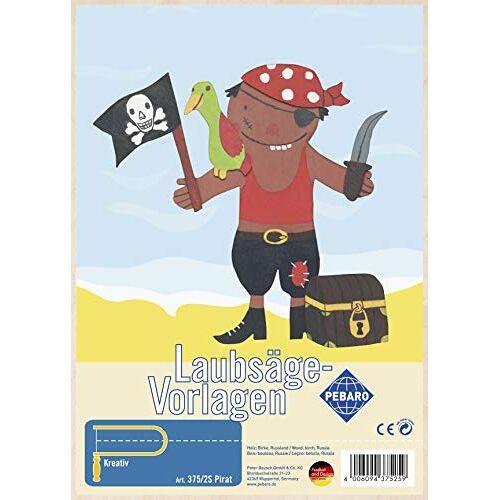 Pebaro Bladerzaagsjabloon van multiplex motief piraat