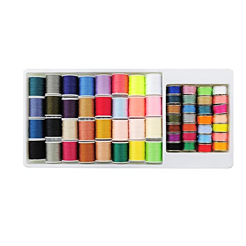 CENPEK 60pcs Kleuren Mini Naaiende Draad Spoelen en Spoelen voor Naaimachine, Hand Naaien