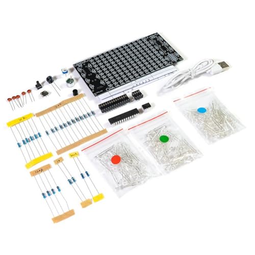 ROTEMADEGG LED Muziek Spectrum DIY Kit Elektronica Muziek Spraakbesturing Meerkleurig Spectrum Soldeerproject DIY Kit Zonder Shell