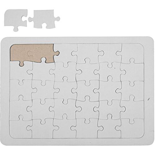 Creativ Geheugenspellen en legpuzzels, wit, één maat