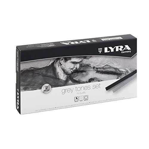 LYRA 5641122 Grey Tones pastelkrijt, grijs, 17,4 x 9,0 x 2,0 cm