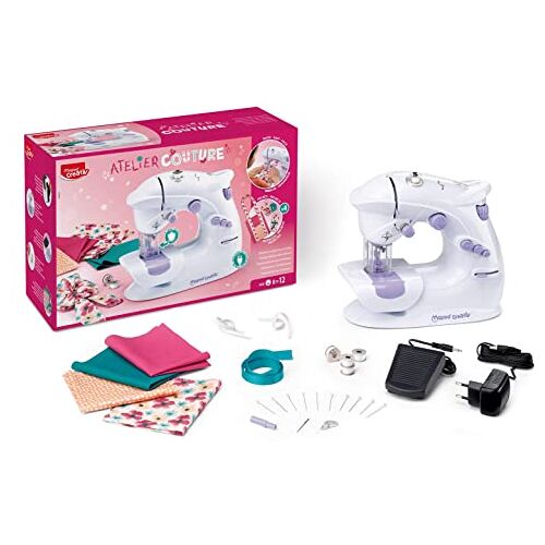 Maped Naaimachine – naaimachine met 4 trendy producties – complete set voor beginners, met veiligheidssysteem – vanaf 8 jaar