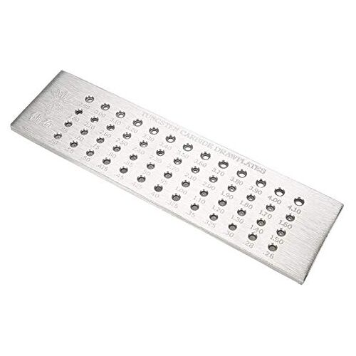 Cuque Gekke Verkoop Draad Drawplate, 0.26-4.10mm Wolfraamcarbide Drawplate 52 Ronde Gaten voor Sieraden voor Ambachten voor Sieraden maken