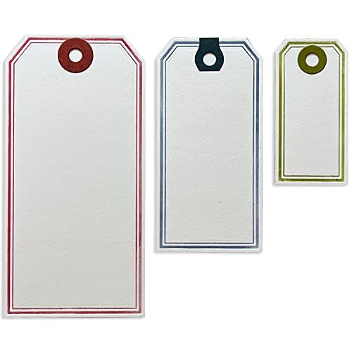 Sizzix Thinlits-matrijzenset 6PK ingelijste tags van Tim Holtz   666065   Hoofdstuk 4 2022