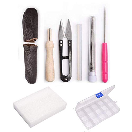 YXQSED Naald Vilten Craft Kit Set, Naald Vilten Naald, Wol Vilt Gereedschap Vilten Foam Starter Kit Mat Priem Naalden