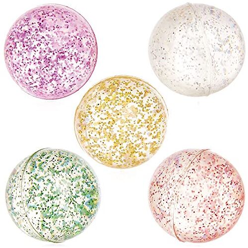 Baker Ross FX414 Glitter Stuiterballen Pak van 10, Feestzakjesvullers voor kinderen, Kinderstuiterballen, Feestartikelen voor kinderen