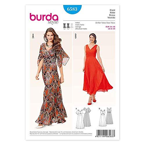 Burda Snijpatroon jurk b6583 patroon papier 19 x 13 x 1 cm wit