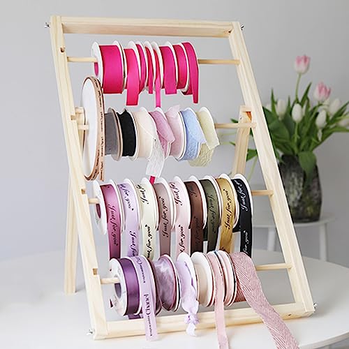 Fadiadem Lint Organizer Opslag Display Lint Rack Houder, Craft Room Ribbon Roll Holder Naaien Stand, Twine Dispenser Draad Spoelen Rack Naaien Garen Opslag Organizer