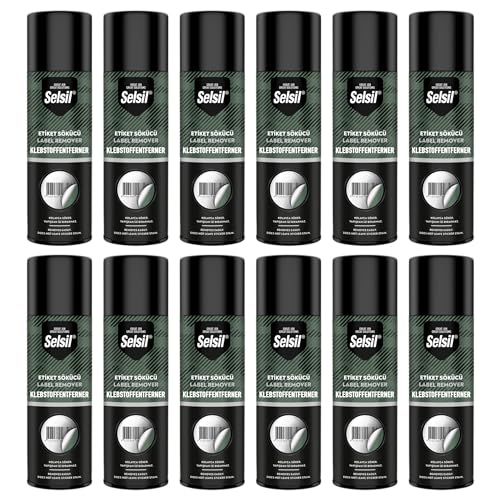 Bastelzone Labelverwijderaar, labelverwijderaar, lijmverwijderaar, lijmverwijderaar, lijmverwijderaar, stickeroplosser, sticker verwijderen, label remover spray (12 x 200 ml)