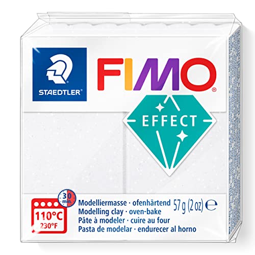 Staedtler 8010-002 ST FIMO Effect modelleerklei, wit, standaard