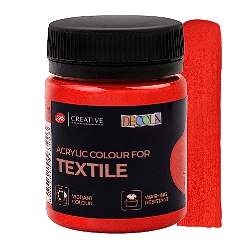 Decola — Rode Klassieke Textielverf 50ml   Textielkleur Met Hoog Pigment   Gemaakt In Rusland Door Neva Palette