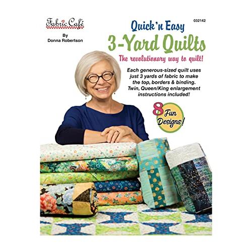 Fabric Cafe Fiber Café Snel en gemakkelijk 3-Yard Quilts patroon, bruin