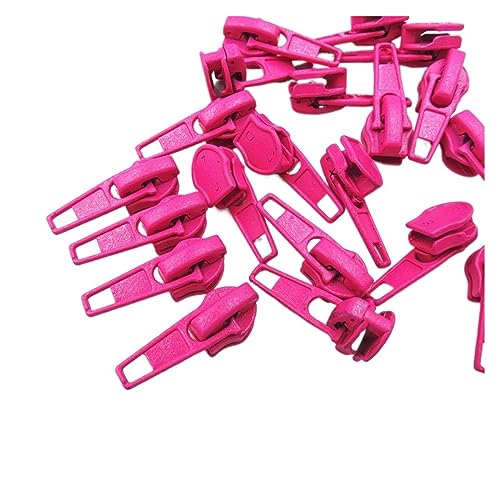 BULINO Ritssluiting Vervanging Reserve Ritstrekker 10-100 Stuks 3#/5# Nylon Auto Lock Ritstrekker DIY Naaigereedschap Rits Slider 20 Kleuren (Color : G2, Size : 10PCS_5#) (Color : G2, Size : 100-5#) (Color